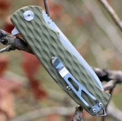 Bestech G02C Grampus, 3.5" D2 Plain Blade, Army Green G-10 Handle -Knifeworks Sales Shop btkg02c.2 95744.1566585986