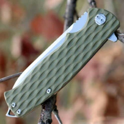 Bestech G02C Grampus, 3.5" D2 Plain Blade, Army Green G-10 Handle -Knifeworks Sales Shop btkg02c.3 91280.1566585986