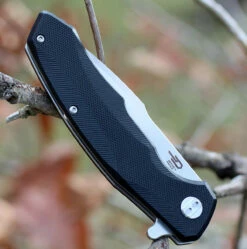 Bestech G04A Warwolf, 3.5" D2 Plain Blade, Black G-10 Handle -Knifeworks Sales Shop btkg04a.3 79528.1566585992