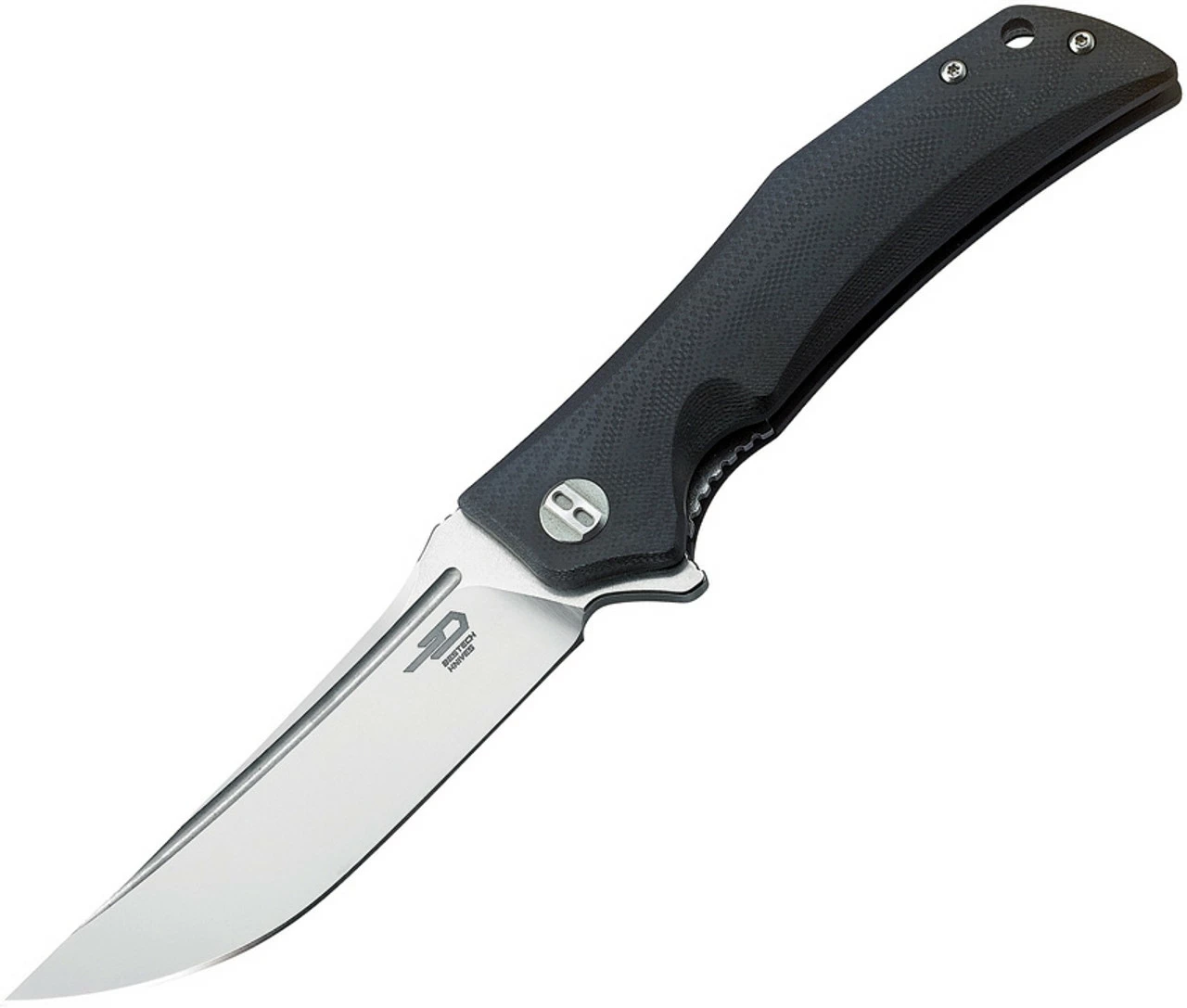 Bestech Knives Scimitar, BG05A-1, Flipper Knife, 3.75" D2 Plain Blade, Black G-10 Handle 1 Bestech Knives Scimitar, BG05A-1, Flipper Knife, 3.75" D2 Plain Blade, Black G-10 Handle