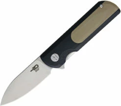 Bestech G07B Pebble, 2.95" VG-10 Plain Blade, Black/Tan G-10 Handle