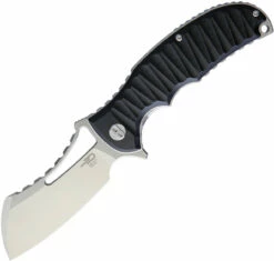 Bestech G12A Hornet, 3.5" D2 Plain Blade, Black G-10 Handle