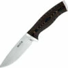 Buck Knives Buck 853BRS Small Selkirk, 4" 420HC Plain Blade, Black/Brown Micarta Handle