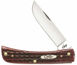 Case 10304 Sod Buster Jr, Pocket Worn Old Red Bone (6137 SS)