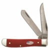 Case 13453 American Workman Mini Trapper, Smooth Red Synthetic(4207 SS)