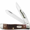 Case 15025 US Army Trapper, Rogers Jigged Walnut Bone Handle (6254 SS)