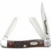 Case 15026 US Army Medium Stockman, Rogers Jigged Walnut Bone Handle (6318 SS)