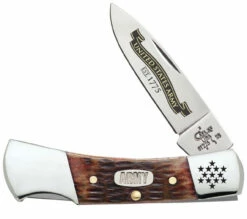 Case 15028 US Army Lockback, Rogers Jigged Walnut Bone Handle (61225L SS)