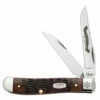 Case 15029 US Army Mini Trapper, Rogers Jigged Walnut Bone Handle (6207W SS)