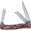 Case 18303 Medium Stockman, Pink Lightweight Camo Zytel Handle (LT318 SS)