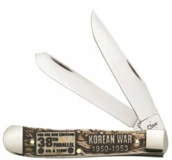 Case 22031 Trapper-Korean War-Natural Bone Handle With Amber Color Wash