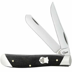 Case 32453 Mini Trapper, Slanted Bolster Ebony Wood (7207 SS)