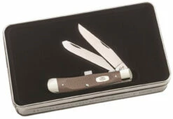 Case 52198 Harley Davidson Trapper, Earth Brown G-10 Handle (10254 SS)