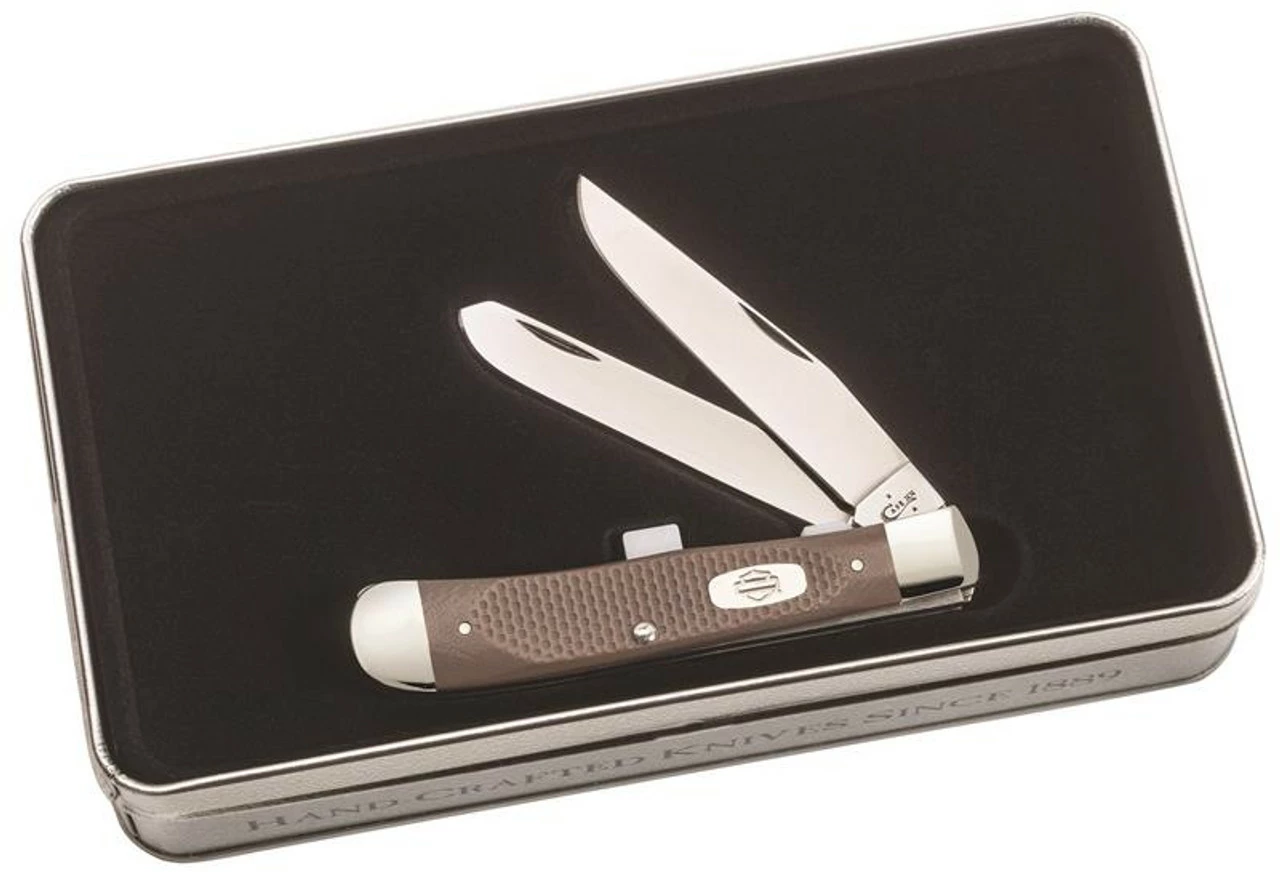Case 52198 Harley Davidson Trapper, Earth Brown G-10 Handle (10254 SS) 1 Case 52198 Harley Davidson Trapper, Earth Brown G-10 Handle (10254 SS)
