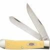 Case 81091 Trapper W/Clip, Yellow Synthetic Handle SS (3254C SS)