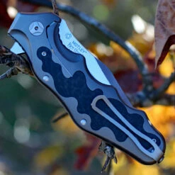 CRKT Ken Onion Motley Flipper K210CFXP, 3.875" Sleipner Plain Blade, Titanium Carbon Fiber Inlays Handle-Limited To 500 -Knifeworks Sales Shop crktk210cfxp.2 71079.1566586134