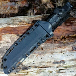 Cold Steel CS39LSFCT Leatherneck Tanto, 7" German D2 Plain Blade, Black Kraton Handle, Secure-Ex Sheath -Knifeworks Sales Shop cs39lsfct.3 16965.1566587863