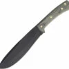 Condor 2348HC Solobolo Knife, 8" 1075 Plain Blade, Green Micarta Handle