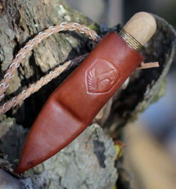 Condor Otzi Knife CTK3922-2.2, 2.375" 1095 HC Spear Point Blade, Hickory Wood Handle -Knifeworks Sales Shop ctk392222.1 29457.1605130304