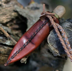 Condor Otzi Knife CTK3922-2.2, 2.375" 1095 HC Spear Point Blade, Hickory Wood Handle -Knifeworks Sales Shop ctk392222 23522.1605130304