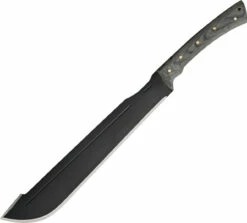 Condor 42118HC Discord Machete, 17.75" 1075 High Carbon Steel Plain Black Blade, Gray Micarta Handle