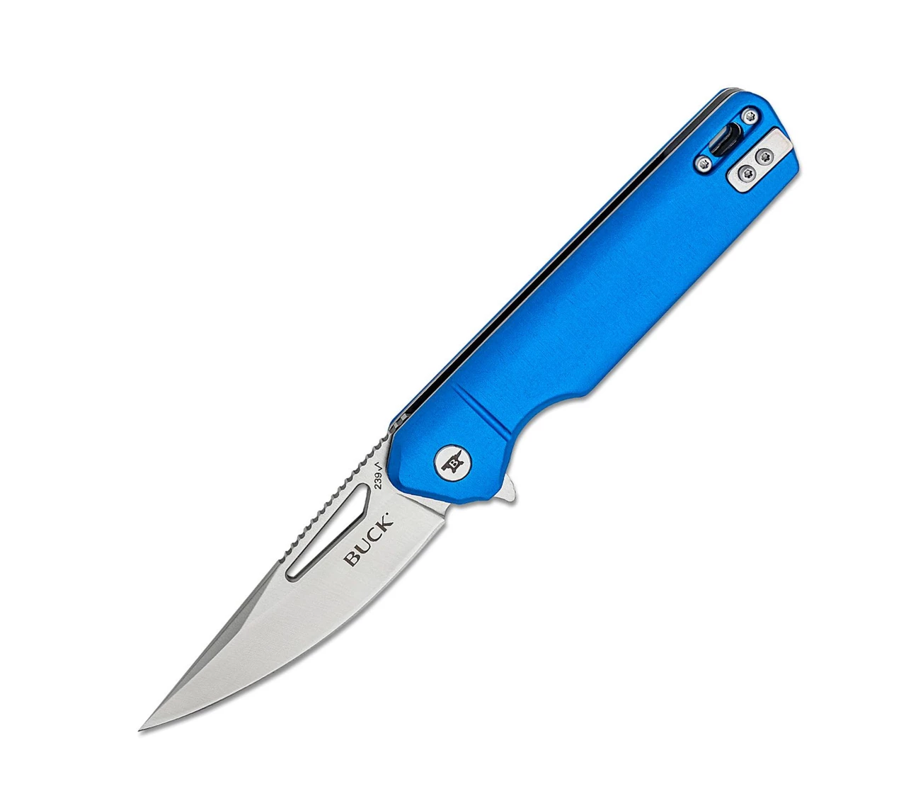 Buck Knives 239 Infusion-Blue Aluminum (3.25" Satin 7Cr) 0239BLS-B 1 Buck Knives 239 Infusion-Blue Aluminum (3.25" Satin 7Cr) 0239BLS-B
