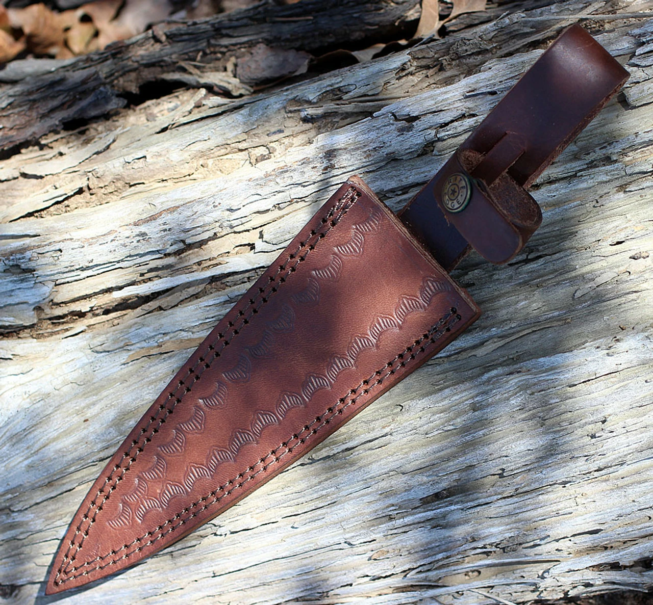 Damascus 1113 Dirk, 7" Damascus Plain Blade, Black Pakkawood Handle 2 Damascus 1113 Dirk, 7" Damascus Plain Blade, Black Pakkawood Handle - Image 2