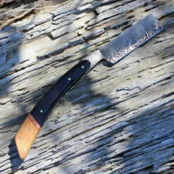 Damascus 1116WN Razor, 4" Damascus Razor Blade, Black Walnut & Horn Handle 5 Damascus 1116WN Razor, 4" Damascus Razor Blade, Black Walnut & Horn Handle -Knifeworks Sales Shop dm1116wn 1 59654.1566585962