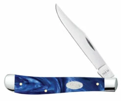 Case Slimline Trapper 23445, Blue Pearl Kirinite (101048 SS)
