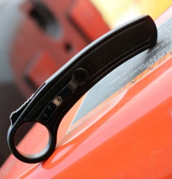 CobraTec Knives OTF Karambit-Blk Aluminum (2.75" D2) CTBK -Knifeworks Sales Shop image 19032.1572288462