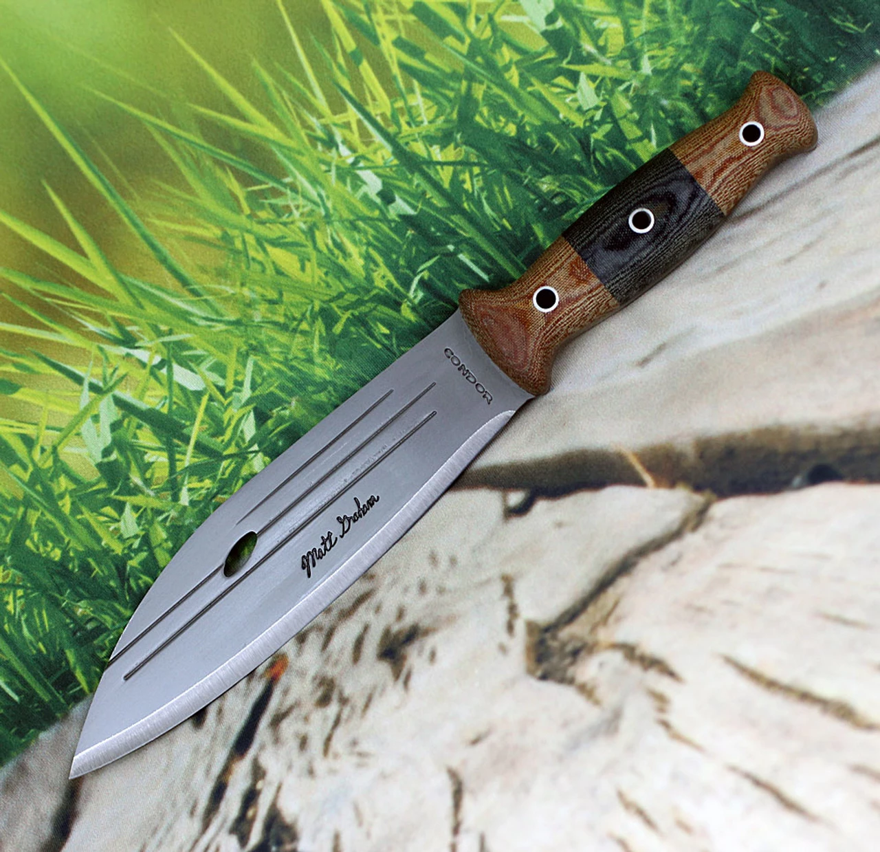 Condor Primitive Bush Knife CTK242-8HC, 8" 1075 High Carbon Steel, Linen Micarta Handle 1 Condor Primitive Bush Knife CTK242-8HC, 8" 1075 High Carbon Steel, Linen Micarta Handle