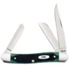 Case Medium Stockman 27664 Sawcut Hunter Green Bone Handle (6318 SS)
