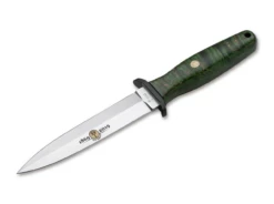 Boker 126643 Applegate-Fairbairn Anniversary 150, Green Curly Brich Wood - Limited To 150