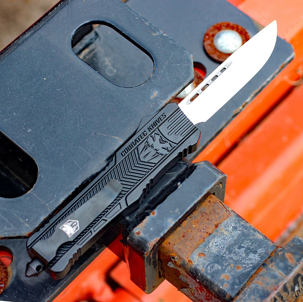 CobraTec Large CTK-1 Black (3.75" D2 Drop Point ) LBCTK-1LDNS 2 CobraTec Large CTK-1 Black (3.75" D2 Drop Point ) LBCTK-1LDNS - Image 2