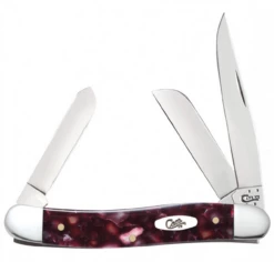 Case Medium Stockman 13274 Smooth Cranberry Kirinite Handle (10318SS)