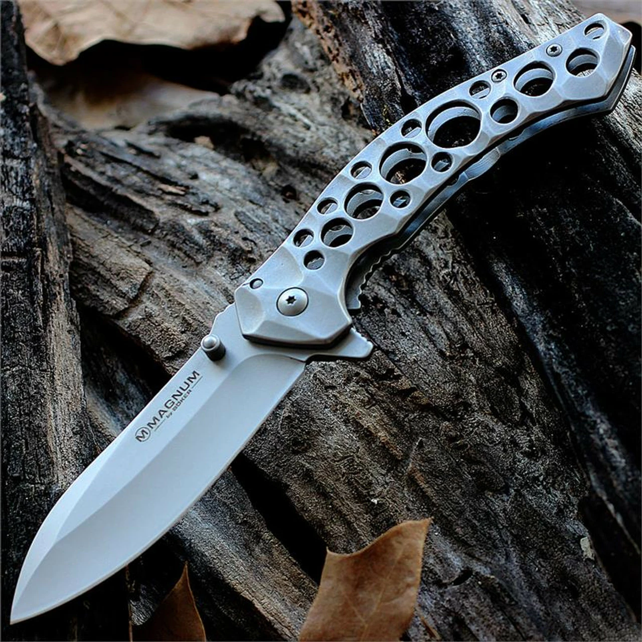 Boker Magnum Slender Framelock, 3 3/8 In 440A Stainless 1 Boker Magnum Slender Framelock, 3 3/8 In 440A Stainless