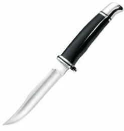 Buck Knives Buck 102BKS Woodsman, 4" 420HC Plain Blade, Black Phenolic Handle