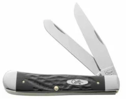 Case 18221 Trapper, Rough Black Synthetic Handle (6254 SS)