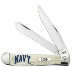 Case 22553 Navy Trapper, Smooth Natural Bone Handle (6254 SS)