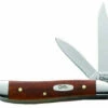 Case 28702 Peanut, Smooth Chestnut Bone Handle (6220 SS)