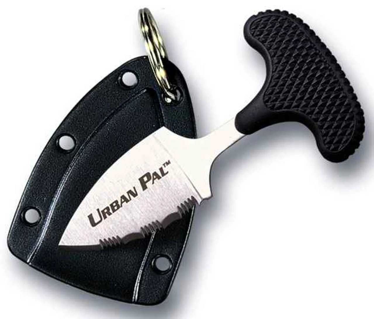 Cold Steel Urban Pal 43LS, 1.5" Aus 8A Stainless Steel Serrated Blade, Black Kray-Ex Handle, Black Secure-Ex Neck Sheath 2 Cold Steel Urban Pal 43LS, 1.5" Aus 8A Stainless Steel Serrated Blade, Black Kray-Ex Handle, Black Secure-Ex Neck Sheath - Image 2