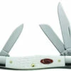 Case 60184 SparXX Medium Stockman, Jigged White Synthetic Handle (63032 SS)