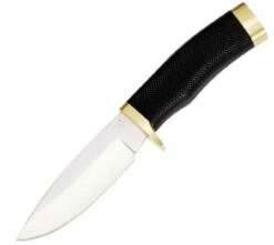 Buck Knives Buck 692BKS Vanguard, 4.25" 420HC Plain Blade, Black Rubber Handle