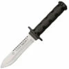 Aitor 16012 Jungle King II. & Survival Kit, 5.5" SS Plain Blade, Black SS Handle, OD Green Nylon Sheath