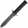 Aitor 16013 Jungle King II & Survival Kit, 5.5" SS Plain Blade, Black SS Handle, OD Green Nylon Sheath