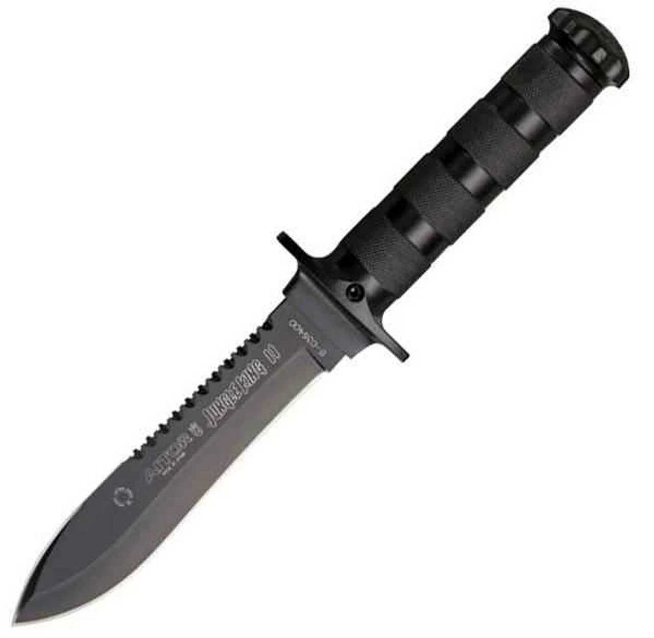 Aitor 16013 Jungle King II & Survival Kit, 5.5" SS Plain Blade, Black SS Handle, OD Green Nylon Sheath 1 Aitor 16013 Jungle King II & Survival Kit, 5.5" SS Plain Blade, Black SS Handle, OD Green Nylon Sheath