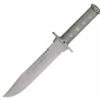 Aitor 16015 Knife Aitor Jungle King, Gray SS (8" SS Sawback) OD Green Nylon Sheath