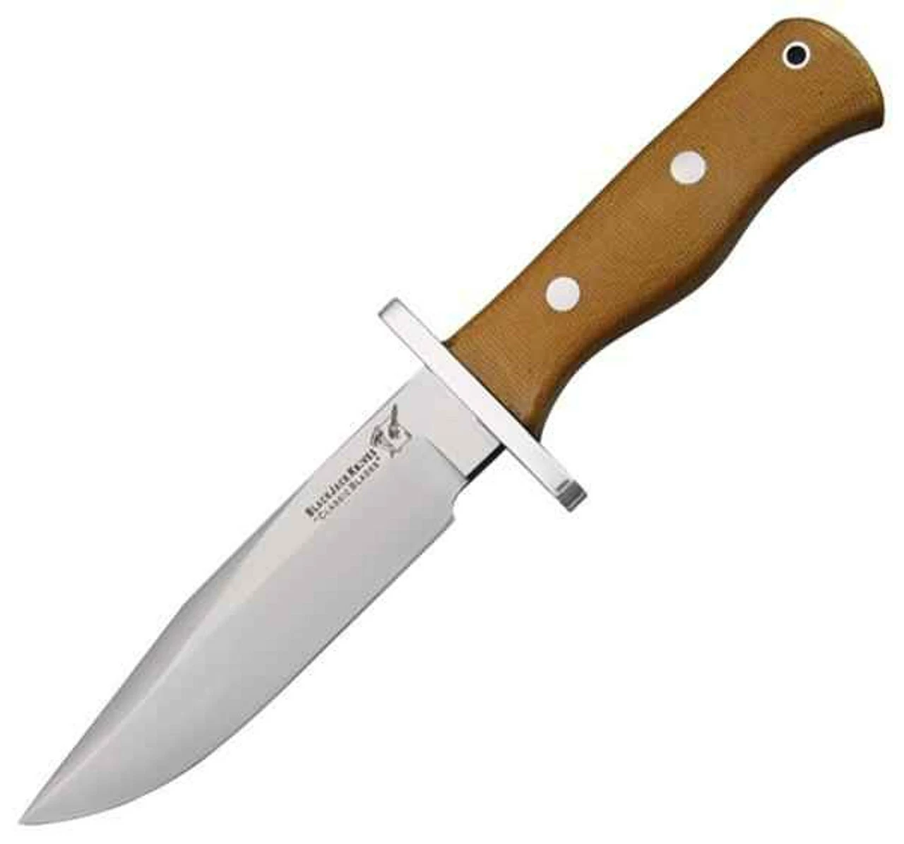Blackjack BCB13NMBP Halo Attack, 5.5" A-2 SS Plain Blade, Natural Micarta Handle, Leather Sheath 1 Blackjack BCB13NMBP Halo Attack, 5.5" A-2 SS Plain Blade, Natural Micarta Handle, Leather Sheath
