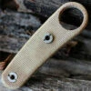 BlackJack Knives Neck Knife Handle Kit, Natural Canvas Matte Finish