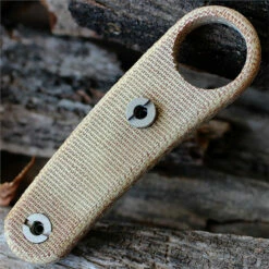 BlackJack Knives Neck Knife Handle Kit, Natural Canvas Matte Finish